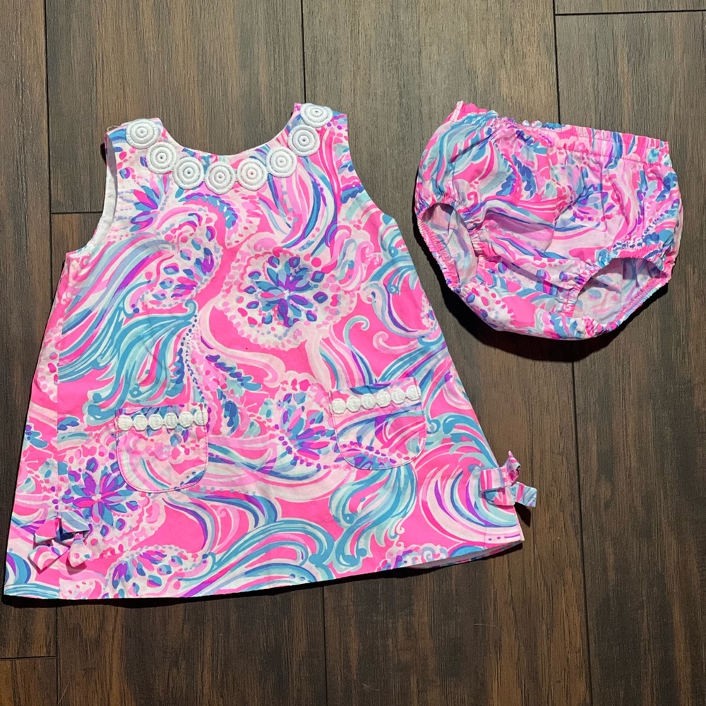 Lilly Pulitzer shift dress and bloomers - 12/18m - EUC, worn once